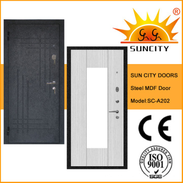 Hohe Qualität Sicherheit Holz Stahl MDF Tür (SC-A202)